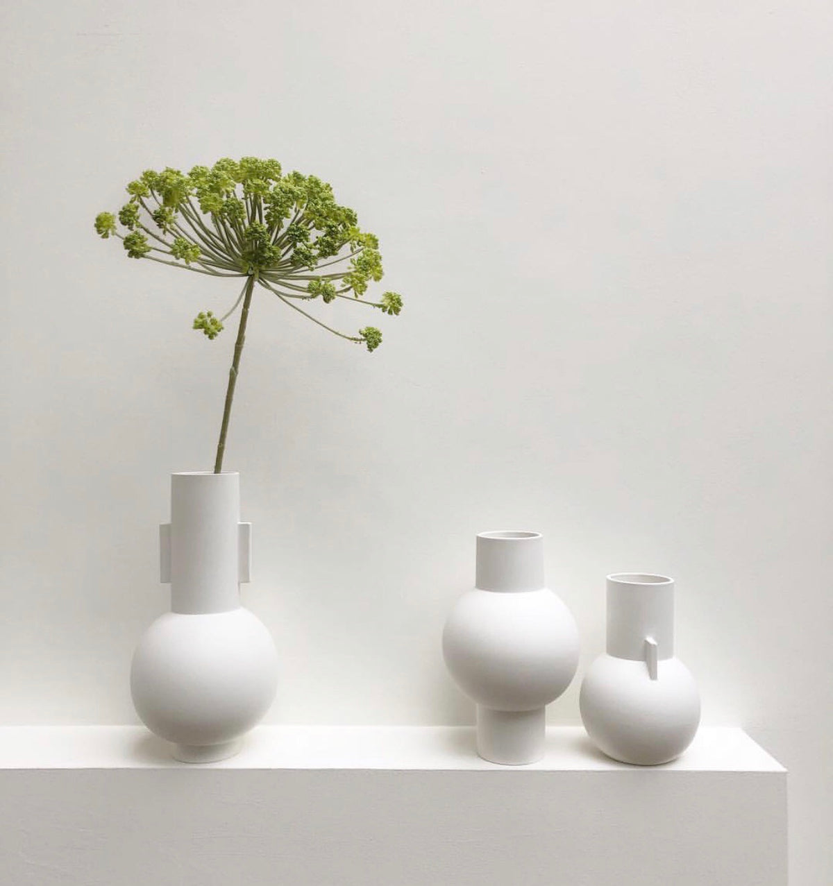 Matte white vase