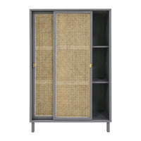 mka1927 webbing sliding door cabinet in grey