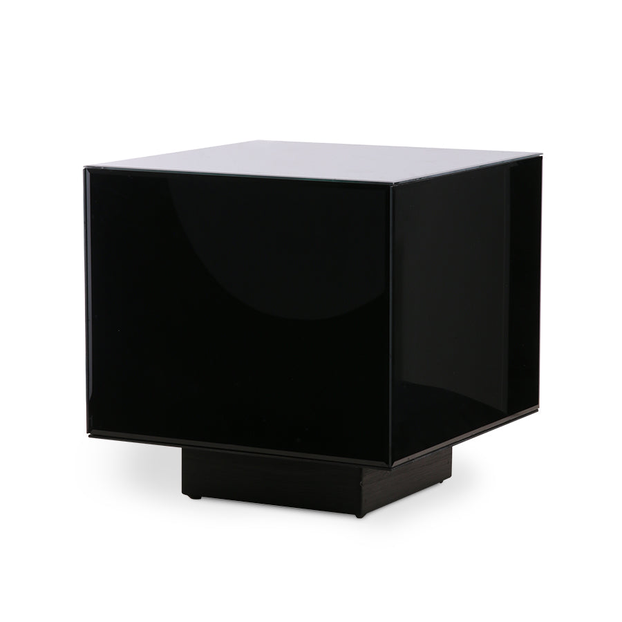 HKliving USA MTA2827 mid century modern style black mirror table
