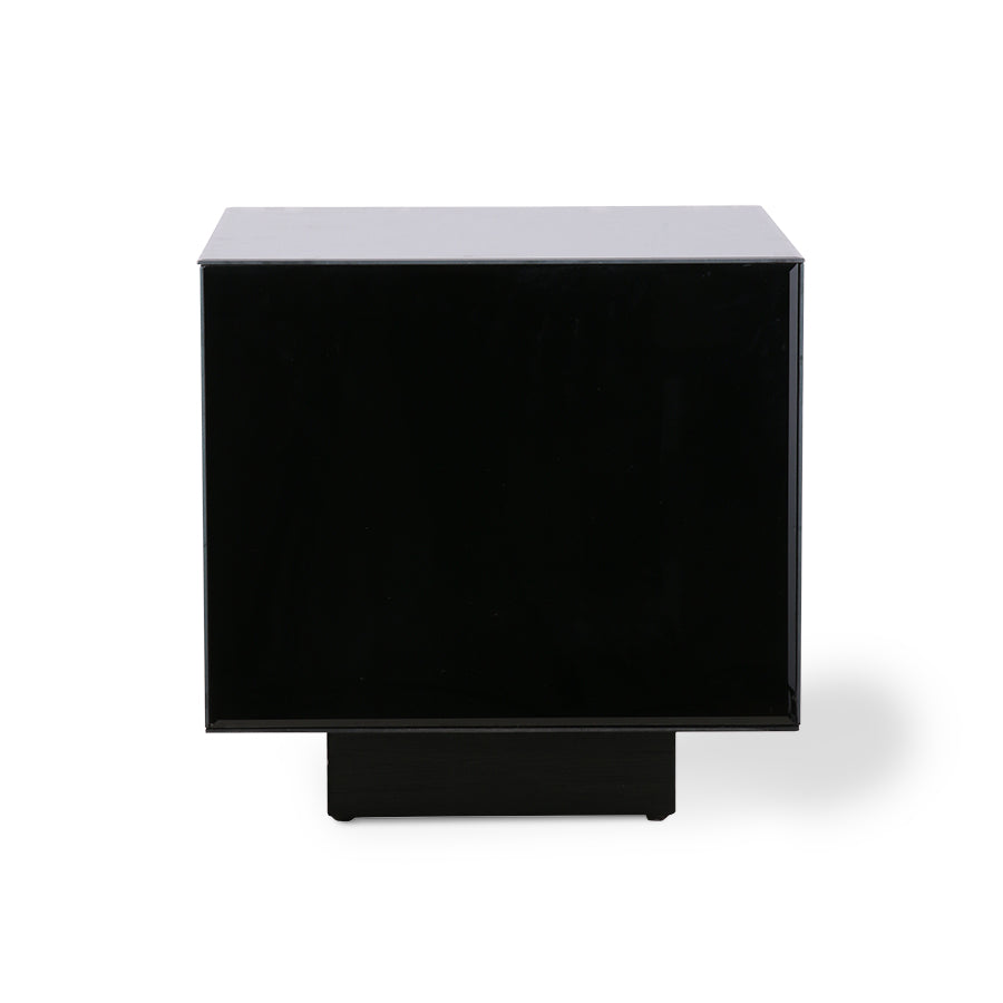 HKliving USA MTA2827 mid century modern style black mirror table