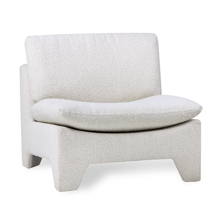 HKliving usa Retro lounge fauteuil boucle - cream